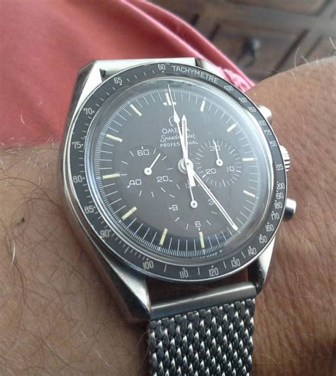 omega speedmaster mesh bracelet.